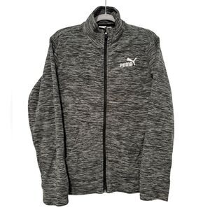 Puma Full Zip Long‎ Sleeve Women’s Fleece Jacket Space Grey Size Large 14/16